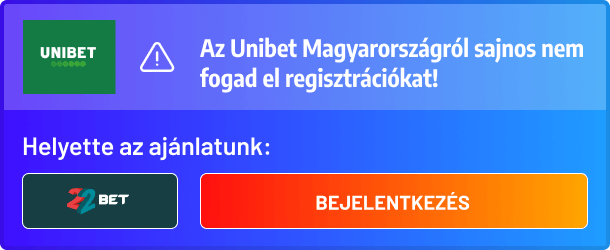 Ajánlatunk Unibet helyett: 22bet